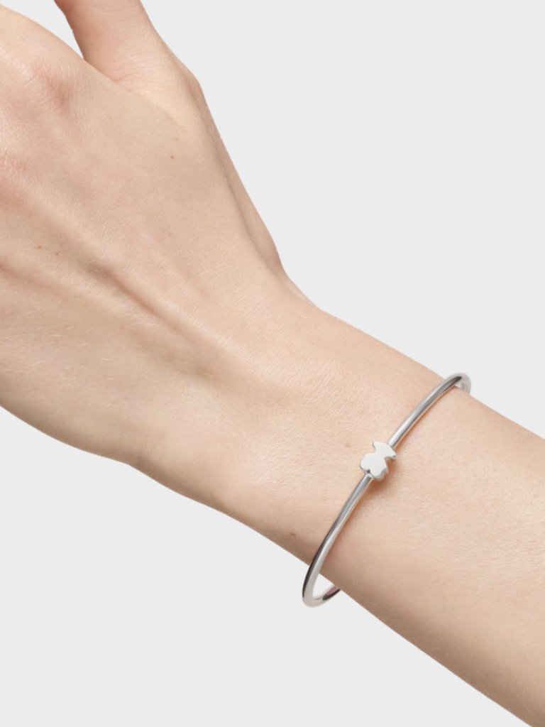Tous Silver Bangle Bear Charm Sweet Dolls